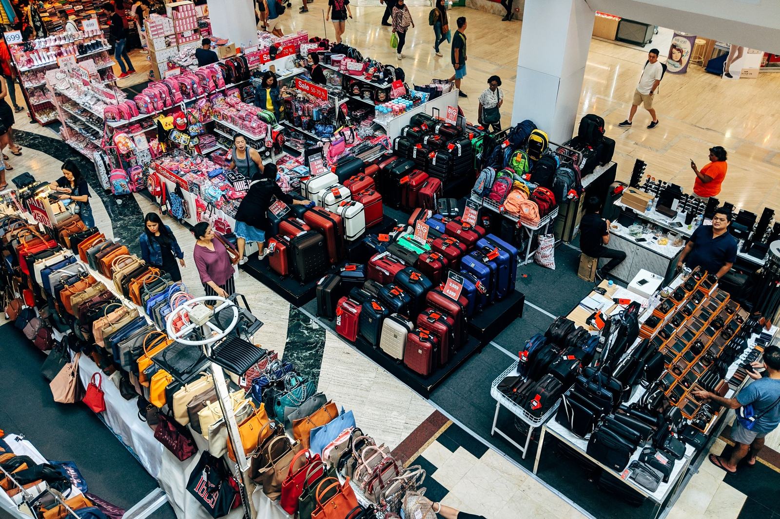 Retail store in a mall